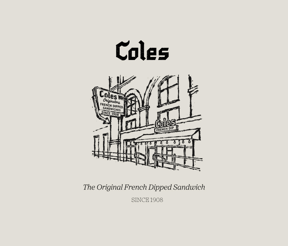 Cole's P.E. Buffet: Coles — The Original French Dipped Sandwich — Cole's P.E. Buffet in los angeles
